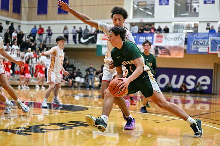 a Putnam North Eugene 5A Oregon boys basketball quarterfinal 2024 Leon Neuschwander 58